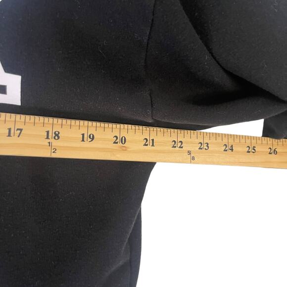 PINK Women's Size Medium Black Cowl Neck Campus Pullover Sweater - Picture 6 of 7